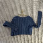 Urban Outfitters Outfitter Cropped‎ ribbed Cardigan in Blue Size Small Photo 4