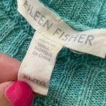 Eileen Fisher  Organic Linen Delave Crew Neck Tunic Top in Aqua Size XL Photo 3