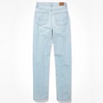 American Eagle  Highest Rise Baggy Straight Jeans in Light Wash Size 2 X-Short Photo 8