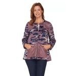 LOGO By Lori Goldstein Logo Lori Goldstein Jacket Womens 16 Brushed Camo Zip Front Long Sleeve Pockets Photo 1