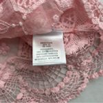 Bongo Plus Women's Pink Orange Ombre Cotton Crochet Lace Sheer Y2K Tank Top Photo 7