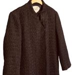 Ports 1961 Wool Blend Logo Plaque Single Breasted Coat Black Size 6 Photo 3