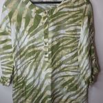 JM Collection  14 Lime Gold Linen TopPlus Photo 0