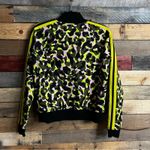 G By Giuliana Black Label Black And Lime Green Animal Print Jacket Size‎ Small Photo 1