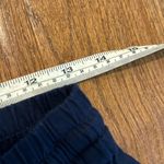 J.Crew Navy linen elastic waistband tapered pant 4 Blue Photo 7