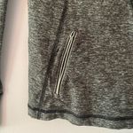 Lululemon Gray Black Quarter Zip Run Your Heart Out Pullover Women's size 2 Photo 10