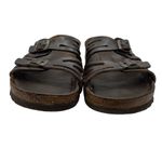Birkenstocks Sz 38‎ US W7 Brown Leather Mayari Arizona Granada slide Sandals Y2K Photo 1