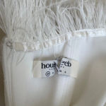 House Of CB House of‎ CB 'Bianca' White Feather Strapless Dress NWOT size XS Photo 11