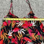 Billabong pink, black, orange & green tropical print mini dress size XS Photo 10