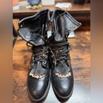 Laredo Vintage  Black Kiltie Roper Boots size 8 Photo 7