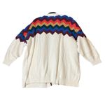 Denim & Co‎ 3X Petite Jacquard Long Sleeve Open Front Cardigan Natural Aztec NEW Blue Size undefined Photo 1