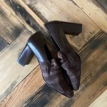 Vittorio Ricci Studio Brown Ruched Leather Heels Size 7.5 Photo 1