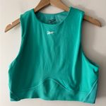 Reebok  Lux Contour Crop Top Turquoise Green 1X Photo 0