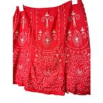 Heart soul Heart‎ Soul Y2K Embroidered Red Skirt Size 13 Photo 1