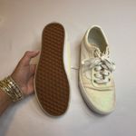 Vans  Old Skool Glitter Sparkle Low Top Sneakers Women's Cream White Shoes Size 8 Photo 5