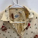 Jennifer Moore  Adventure Vintage Yellow Outdoors Long Sleeve Button Down Shirt Photo 4