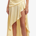 Bardot  NWT $168 Sorella Midi Dress In Canary Yellow L US 8 Photo 0
