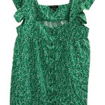 NWT Mackenzie & James Green White Floral Ruffle Blouse M Cottagecore Top Size M Photo 0