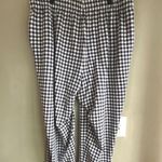 Lands End Blue and White Gingham Check Lounge Pants Plus Size Comfy Casual 1X Photo 5