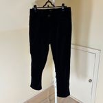 Talbots  EUC Women's Curvy Black Straight Leg Velvet Jeans Size 12P Photo 1