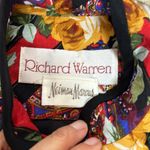 Vintage Richard Warren 100% Silk Floral Jacket Size 6 Photo 9