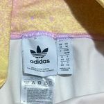 Adidas  Originals Tie Dye Legging Shorts Yellow and Lilac Size Medium Photo 4