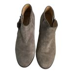 Vionic  Joy Serena Ankle Boots Brown (Greige) Tassel Side Zips Almond Toe‎ Photo 2