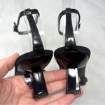 Giuseppe Zanotti Vintage 90s Y2K Beaded Ankle Strap Kitten Heels Retro Black 37 Photo 7