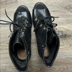 I.N.C Florita Lace Up/Zipper Black High Heel Ankle Boots Size 8.5 Photo 7