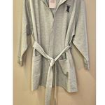 NWT Savage X Fenty Forever Savage Showgirl Short Robe Platinum Gray Photo 4
