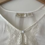 Victoria's Secret Victoria’s Secret Vintage Gold Label Silky Long Sleeve Button Up Top Photo 2