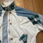 PAO‎ Originals Vintage 80s Retro Plaid Bomber Jacket Oversized Women’s Size XL White Photo 7