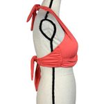 Soma  Large Draped Tie Halter Bikini Swim Top Padded Cups Shirred Sides V-Neck Photo 2