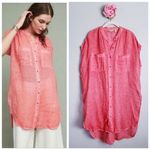 Anthropologie  Holding Horses Linen Buttondown Tunic Photo 1