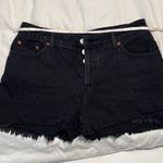 House of Harlow 1960 Black denim shorts Size 27 Photo 6