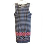 Mario Serrani  Italy Geometric Print Sheath Dress‎ Size 12 NWOT Photo 9