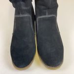LANDS END Gray Suede Sherpa Lined Boots Size 10D C1 Black Photo 4