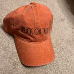Rae Dunn  trick or treat Halloween orange black hat Photo 0