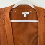BP  Knit Open Front Cardigan Orange Rust Size XS Photo 1