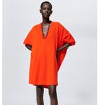 ZARA NWT  BLOGGERS FAV CACOON DRESS LAGENLOOK SMALL Photo 1