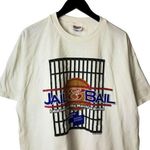 1996 Vintage Jail & Bail March Of Dimes T Shirt 90s White XL Extra Large Solid Photo 0