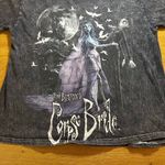 Tim Burton Corpse Bride xs acid wash t shirt oversized Gray Photo 3