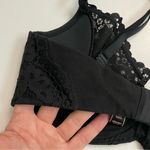 Victoria's Secret  Bra Unlined Demi Underwire Floral Lace Convertible Black Photo 5