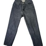 L.L.Bean Women's Black High Rise Relaxed Fit Straight Leg Denim Jeans Size 8R Photo 0