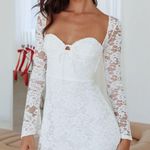 Selfie Leslie Like An Angel Long Sleeve Lace Dress White Photo 1