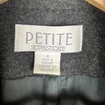 Petite Sophisticate  Gray Wool Cashmere Nylon Blend Zip Front Jacket Size 6 Photo 2