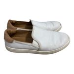 UGG  Cas White Leather Slip On Sneakers Women’s Size 6.5 Comfort Casual Shoes Photo 2