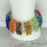 Colorful Rainbow Chunky Beaded Stretch Bracelet Photo 4