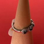 Bomb Party RBP6571 “Simple Kindness” LG Emerald Fire Opal Rhodium Sz 7 Ring NWT Photo 2