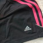 Adidas  Pink and Black Athletic Shorts with Moisture-Wicking Fabric Size Medium Photo 3